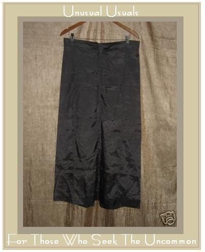 Anthropologie Long Irredescent Green Drawstring SKIRT SMALL S