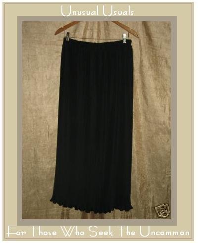 JULES of Morocco Long Full Black Signature Pleats Skirt