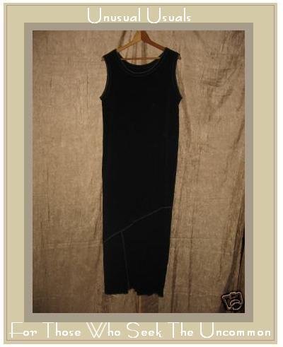 NOTHING MATCHES Boutique Black Assymetric Seams Dress MEDIUM M