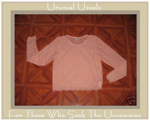 CLEA Boutique Light & Airy Pink PULLOVER SHIRT Small S