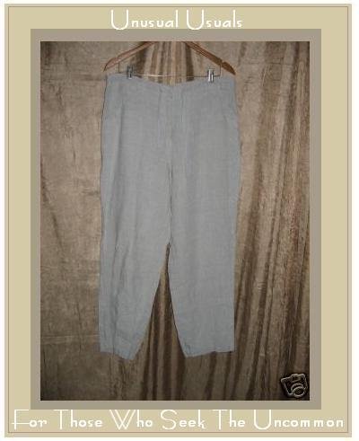 Crossroads Natural Linen Drawstring Pants Size Medium M