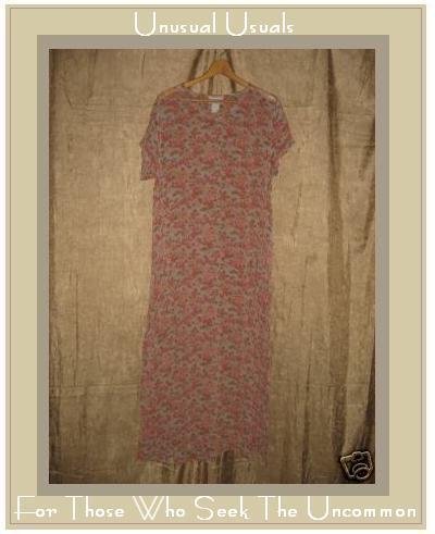 APRIL CORNELL Sweet Beaded A-Line Floral Dress Large L