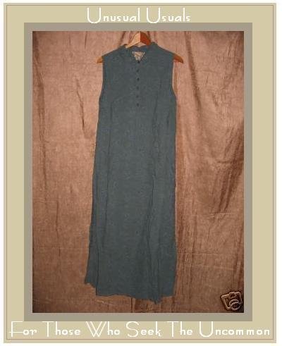 April Cornell Long Vintage Blue Floral Dress Medium M
