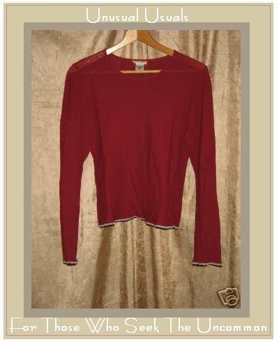 NEESH BY DAR WOOL KNIT PULLOVER TOP SHIRT MEDIUM M LARGE L