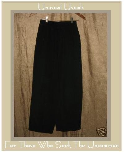 Putumayo Soft Black Cotton Geometric Squares Pants SMALL S