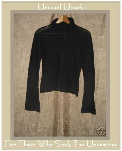 Free People Charcoal Gray Wool Pullover Sweater Medium M