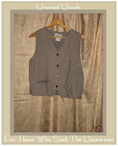 FLAXseeds striped LINEN Vest Jeanne Engelhart Flax S L