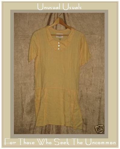 FLAXseeds by Angelheart LINEN Dress Jeanne Engelhart Large L