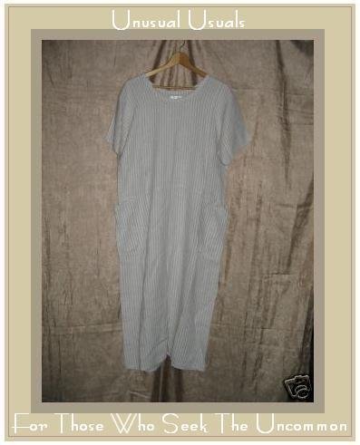 FLAX by Angelheart LINEN Dress Jeanne Engelhart Small S