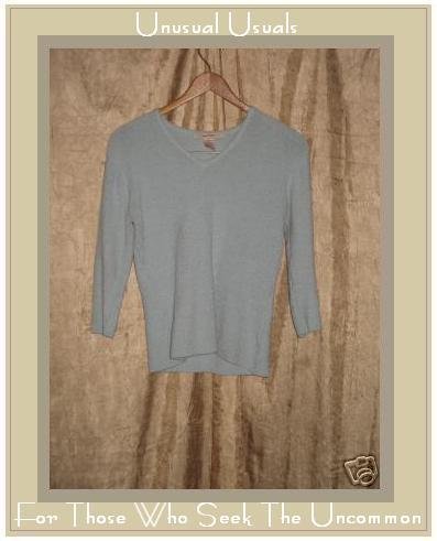 FREE PEOPLE Blue French Terry Shirt Pullover Top Medium M