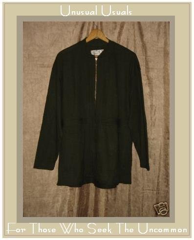 ANGELHEART DESIGNS Wool shapely jacket zipper coat Small S