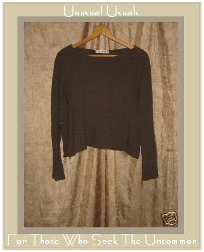 CUT LOOSE Soft Brown Knit Pullover shirt top Medium M