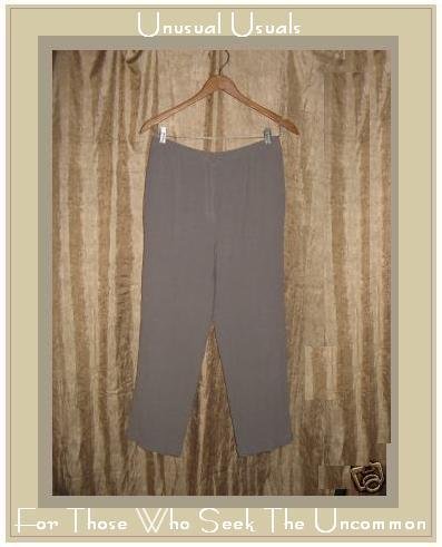 J. JILL Textured Gray Rayon Wool Pants Slacks Medium M