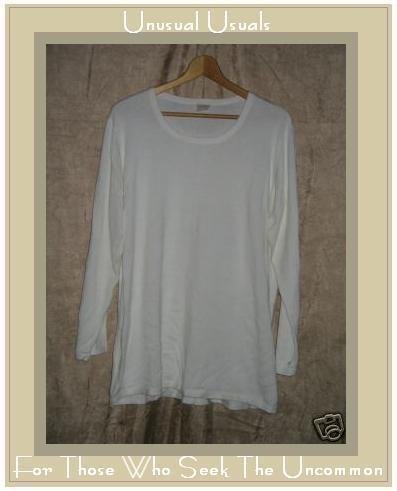 J. Jill Cream Cotton Knit Pullover Shirt Tunic Top 1X