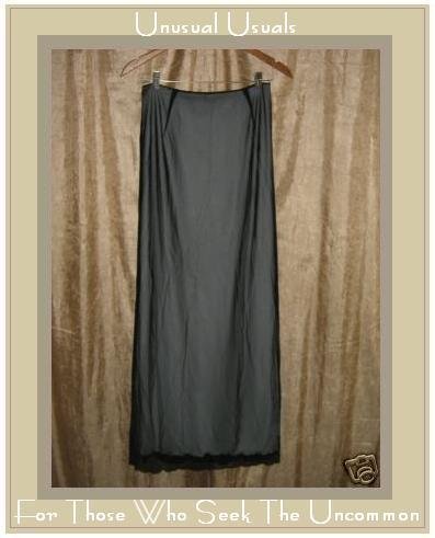 CLEA BOUTIQUE Black Lined Shear Illusion SKIRT Small S
