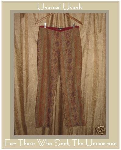 FUNKY BOHO BOUTIQUE ANTHROPOLOGIE TAPESTRY PANTS SIZE 6
