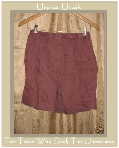 Cute J. JILL Muted Berry LINEN Shorts Size Small S
