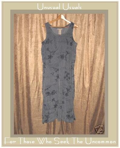 SWEET JESSIE BLUE WIDE WHALE CORDUROY JUMP DRESS MEDIUM M