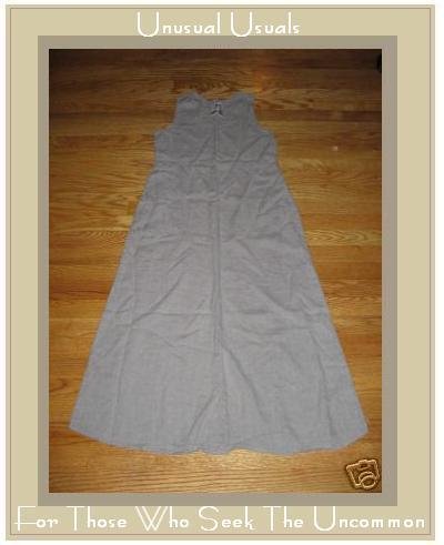 FLAX NATURAL LINEN FITTED SLIPSTER DRESS BY ENGELHART PETITE P
