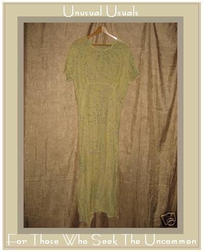 FLAX by Jeanne Engelhart Lemon Bough Movie Star Dress Medium M
