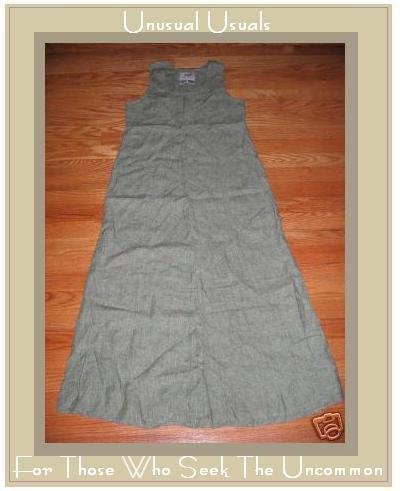FLAX GREEN GRANITE FITTED SLIPSTER DRESS by ENGELHART PETITE P