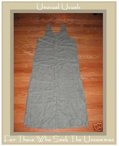 FLAX GREEN GRANITE BUTTON DRESS JEANNE ENGELHART PETITE P