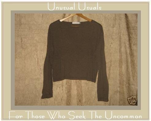 CUT LOOSE Soft Brown Knit Pullover shirt top Small S