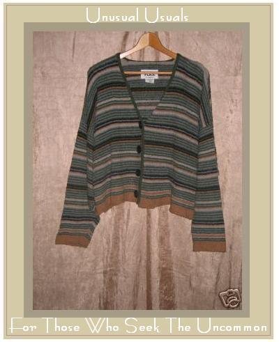 Flax by Angelheart Striped Sweater Jeanne Engelhart Small Medium S M