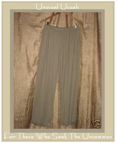 CLOTHESPIN Boutique Taupe Rayon Knit Flood Pants Small S