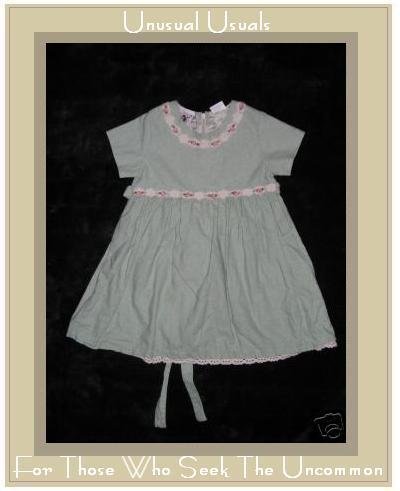 Good Lad of Philadelphia Linen Floral Trim Dress 2T EUC