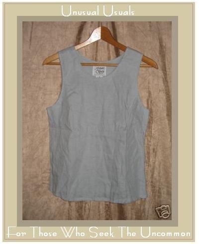 Margaret O'Leary Irish Linen Shapely SLVLS Shirt Top Small S
