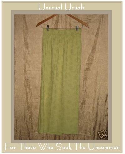 Bryn Walker Boutique Long Sage Rose Skirt Cotton Small S