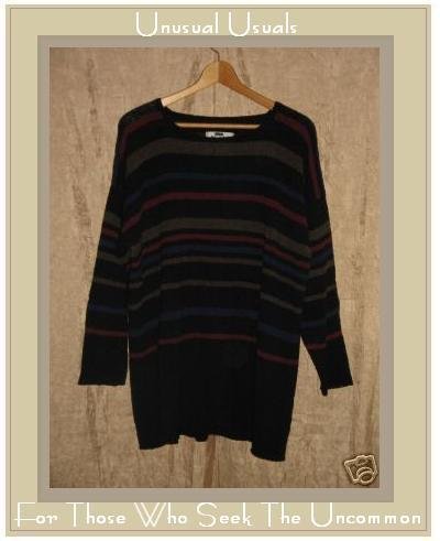 FLAX by Angelheart Wool Tunic Sweater Jeanne Engelhart Small Medium S M