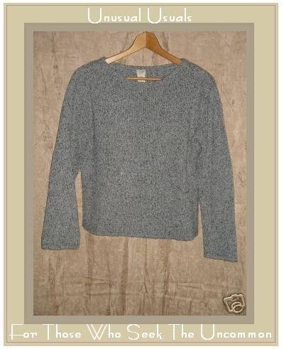 J. Jill Blue Gray Silk Cotton Pullover Crew Sweater X-Small Petite XSP