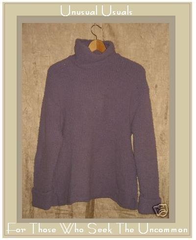 J. Jill Soft Nubby Purple Turtleneck Tunic Sweater X-Small XS