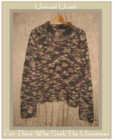 KIKO Softest Nubby Turtleneck Boxy Tunic Sweater Medium Large M L