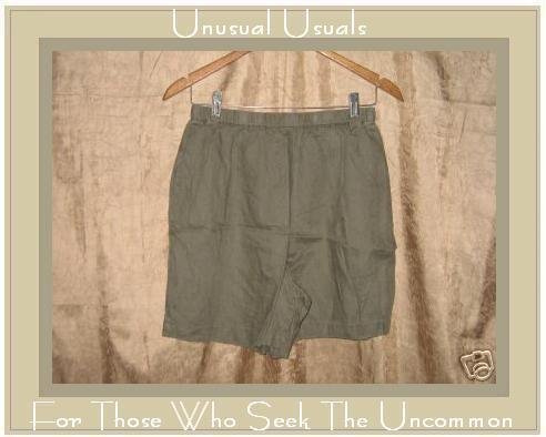 J. JILL JJILL Nice Earthy Gray LINEN Shorts Medium M