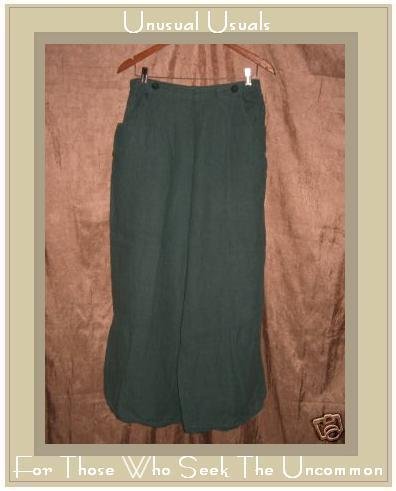 FLAX by Jeanne Engelhart LINEN Sailors Floods Pants LARGE L