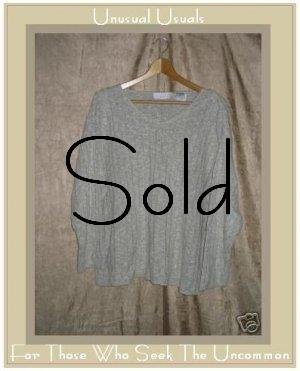 J. JILL Gray Linen Cotton Pullover Sweater Shirt Top PL