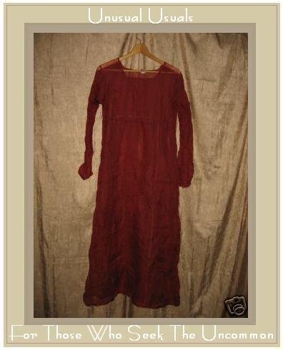 Neesh by D.A.R. Sheer Rust Silk Overdress Small Medium S M