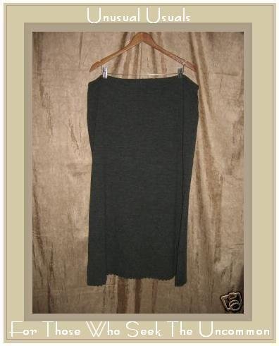 J. JILL Long Dark Gray Soft Merino Wool Skirt X-Large Petite XLP