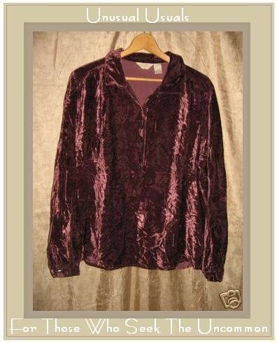 J. JILL Shapely Velvet Tunic Shirt Top X-Large XL
