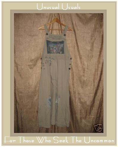 ANTICIPATION Boutique Long Painted Cotton Jump Dress Large L