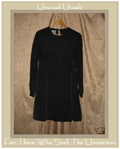 LAURA ASHLEY Black Silk Dress UK 12 EUR 38 US 8 Medium M