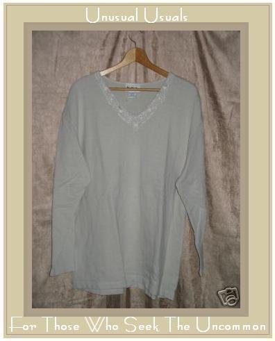 N.Y.L. NEW YORK LAUNDRY Knit Pullover Shirt Tunic Top LARGE L