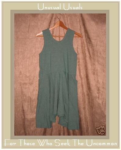 FLAX by Jeanne Engelhart Button Crotch Creation Dress SMALL S