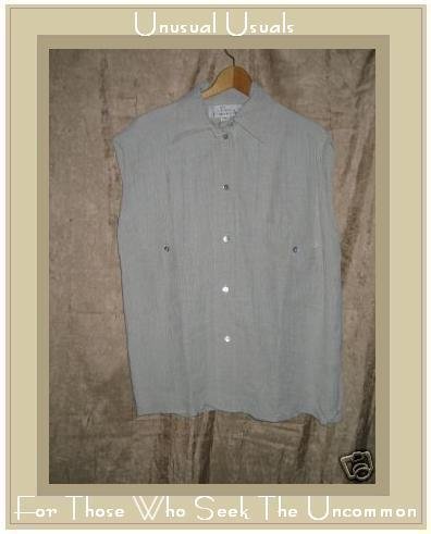 Deo Favente Earthy Textured Rayon Button Tunic Top Shirt Medium M