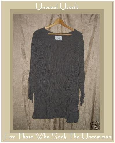 Flax by Jeanne Engelheart Skirted Tunic Top Shirt Small S