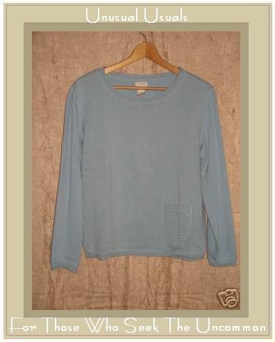 J. Jill Soft Blue Knit Pullover Sweater Top Small S