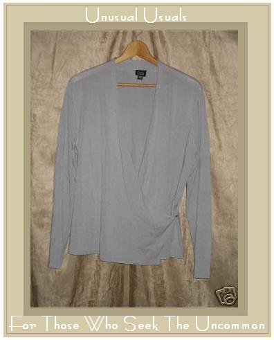 EILEEN FISHER Wrapped Cardigan Top Large L